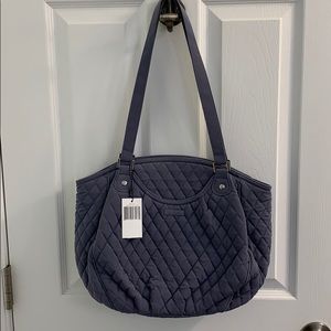 Vera Bradley Glenna Carbon Gray Bag